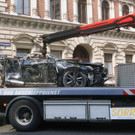 Beschädigte Fahrzeuge wurden abtransportiert
