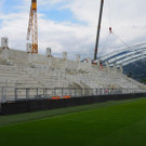 Dach für die neue Nordtribüne