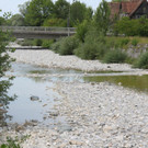 Wenig Wasser in Dornbirner Ach