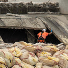Arbeiter beim Stabilisieren Dammbruch.jpg