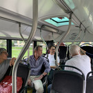 Busfahren in Lustenenau