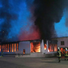 Lagerhallenbrand in Raasdorf