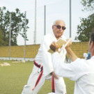 Schwarzgurt mit 79: Gerd Peka in Action