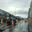 Baustelle auf der Wienzeile