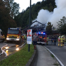 Rankweil: Stadel in Vollbrand