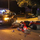 Motorrad fährt in Bregenz gegen Pkw