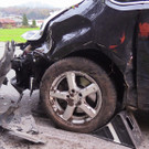 Unfall in Feldkirch: Pkw überschlägt sich