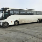 Bilder der defekten Reisebusse