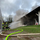 Großbrand in Tennishalle in Bad Ischl