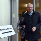 Burgenland-Wahl: ÖVP-Spitzenkandidat Steiner bei Stimmabgabe
