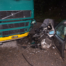 Stein: Pkw nach Überholmanöver in Lkw geprallt