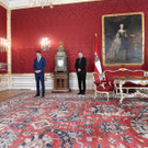 Bilder der Angelobung von Andrea Mayer