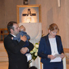 Tobias Albrich empfing das Sakrament der Taufe.