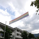 Regenbogenfahne in Hörbranz