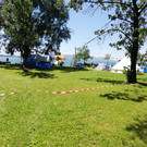 Dreharbeiten am Seeufer