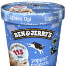 Crunchiges Popcorn kombiniert mit Butterkaramell- Milcheis und süß-salzigem Karamell Swirl K