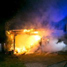 Rankweil: Carport in Vollbrand