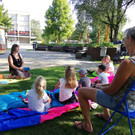 Lesen im Park am 11. August 2020