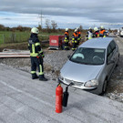 Auf A14-Baustelle verfahren: Pkw landet in Baugrube