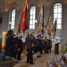 Kranzniederlegung am Kriegerdenkmal Lochau