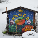Schneefall in Zwischenwasser