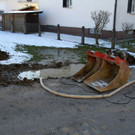Wasserrohrbruch in der Hochstegstraße 