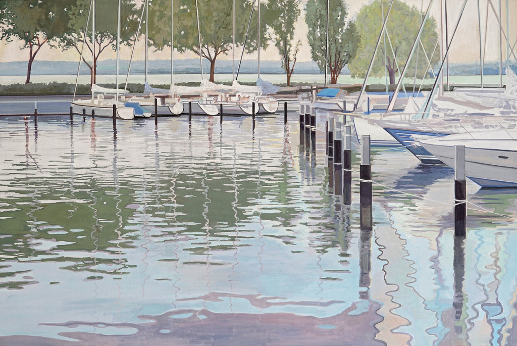 01 Yachthafen_ 90 x 135_ Tempera auf Leinwand.JPG