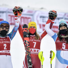 Liensberger feiert ihren ersten Weltcup-Sieg im Slalom in Are