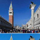 Venedig im Vergleich (Corona und Hochwasser)