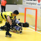 Rollhockey wieder gestoppt