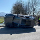 Pkw umgekippt - Verletzter bei Unfall in der Zellgasse