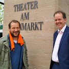 Schauspieler Felic D__fer und Dramaturg Ralph Blase.JPG
