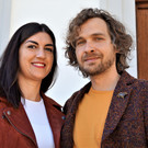 Diana Alcafar Alcol und K__nstler Lorenz Helfer.JPG