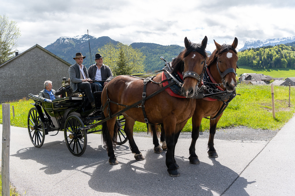 Pferdegespann mit Kutschern Martin Metzler und Johannes Fink.jpg