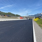 A14: Asphaltarbeiten in Bludenz