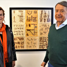 K__nstlerin Uta Belina Waeger und Galerist Herbert Alber.JPG