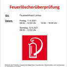 Feuerlöscherüberprüfung in Lochau