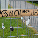 Tafeln gegen den Abfall