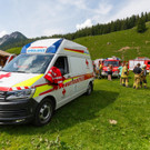 Dachstuhlbrand auf der Alpe Laguz
