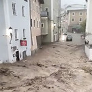 Überschwemmungen in Hallein