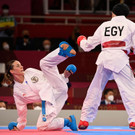 Karateka Plank bei Olympia