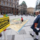 Greenpeace-Aktion in Wien: 3D-Straßenbild am Stephansplatz