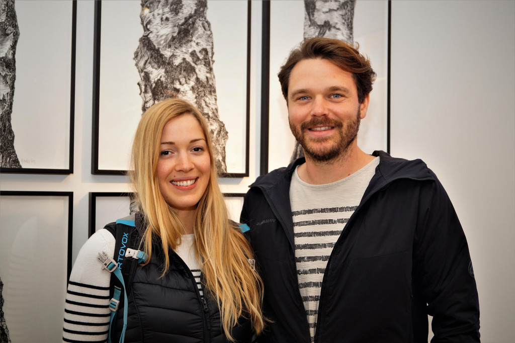 Claire Stockley und David Klement waren begeistert von der Ausstellung.JPG