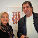Grafikerin Brigitte Simon mit K__nstler Harald Gfader.JPG