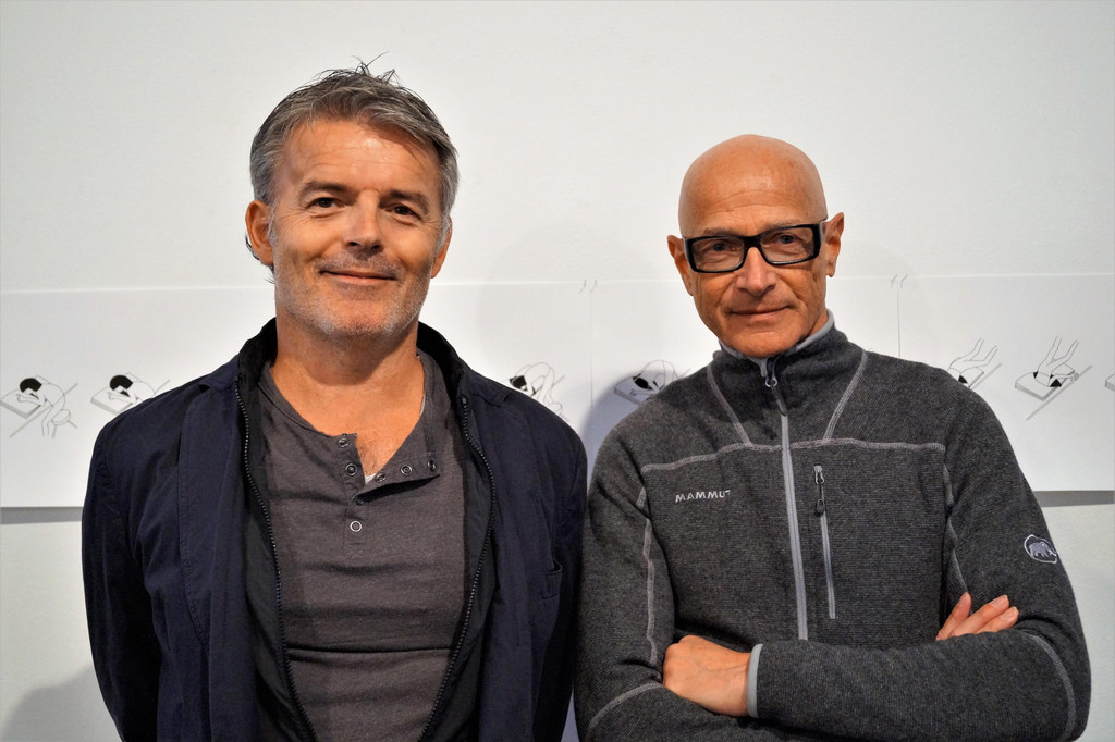 K__nstler Christian Gerstenmayer und Thomas H__usle vom Kunstraum Dornbirn.JPG