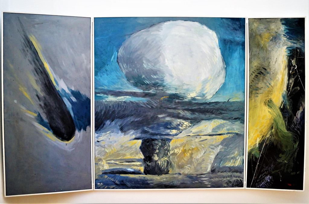 Sternennacht - __l auf Leinwand ist ein Triptychon.JPG