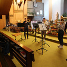 IMG_8302 Posaunenquartett mit Stefan Ruedisser  Peter Damai Amrei Reisch und Thomas Witwer.JPG