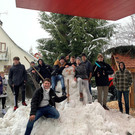 Schneefrau für den Schulhof
