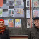 K__nstlerin Claudia Mang und Benny Gleeson _Obmann der Kunstvereinigung OffenArt_.JPG