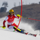 Olympia: Liensberger Slalom 1. Durchgang